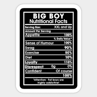 Big Boy Sticker